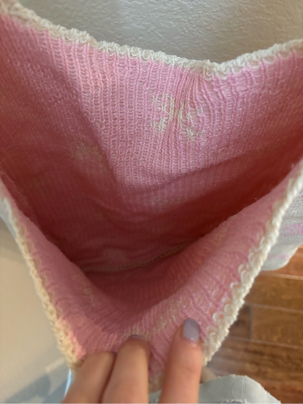 Knitted Bow Tote Bag - Picture 2 of 2